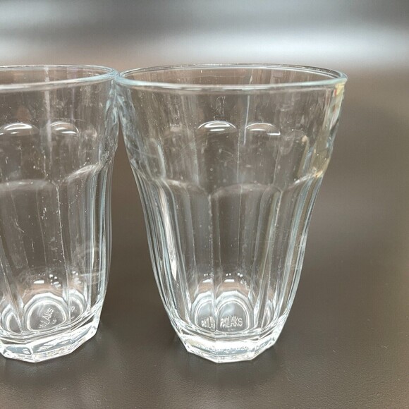 Palaks Pasabahce Rocks Glasses Clear Glass Panels 4 1/8" High Turkey Lot of 2 - Picture 5 of 7